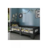 Ninnimo Newmod Touch Karyola Antrasit Q4000-4 90X190 Cm Yatak Uyumlu