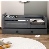 Ninnimo NM-Q4004 Newmod İcon 90x190 cm Antrasit Yavrulu Karyola
