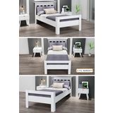 Ninnimo Still 120X200 Yatak Uyumlu Tek Kişilik Beyaz Mdf Karyola Msty-120X200