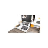 Ninnimo Yavrulu Mdf Beyaz 90x190 Yatak Uyumlu Karyola Q4004-1