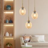 Nino 3Lü Yuvarlak Eskitme Modern Sarkıt Oturma Odası Salon Sarkıt Avize