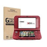 Nintendo 3DS XL Akwox için 2 in 1 Koruyucu Folyo 9H sertlik derecesi Panzer Ekran Koruyucu Cam folyo darbeye dayanıklı çizilmeye karşı dayanıklı HD