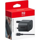 Nintendo Switch 2 Ac Adaptör Hızlı Şarj Özelliği 1.5 Metre Kablo Uzunluğu