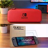 Nintendo Switch 2 İçin Kaliteli Kırmızı Çanta Ve 2Adet Ekran Koruyucu