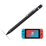 Nintendo Switch Kalem için Stylus Kalem, EVACH Dijital Kalem, Nintendo Switch için 1,5 mm Ultra İnce Uçlu Stylus Kalem, Siyah