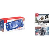 Nintendo Switch Lite Konsol Mavi Blue Oyun Konsolu+Assassins Creed The Rebel Collection Bundle