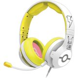 Nintendo Switch Oyuncu Kulaklığı Pro Headset Pikachu POP Edition Lisanslı Resmi Pokemon Company OLED Lite Uyumlu - Sarı - Beyaz