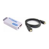 Nintendo Wii Hdmi Hd Tv Kablo Çevirici Dönüştürücü Adaptör + Hdmi Kablo