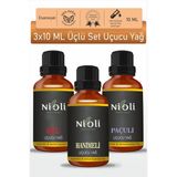Nioli Gül, Hanımeli, Paçuli Esansiyel Uçucu Yağ Buhurdanlık Yağı Aromaterapi Yağı 10 ML