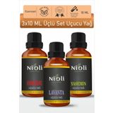 Nioli Orkide, Lavanta, Yasemin Esansiyel Uçucu Yağ Buhurdanlık Yağı Aromaterapi Yağı 10 ML