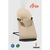 Nioni Aria Ana Kucağı Yıkanabilir Kumaş Özelliği ile 0-13 kg Taşıma Kapasitesi - Bej