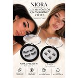 NIORA LASH 2’li set | Cat eyes görünüm Mıknatıslı Kirpik