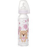 Nip 250 ml Pembe Antikolik 0-6 Ay Kız Cam Biberon