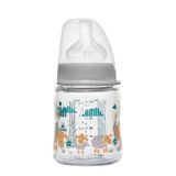 Nip Wide Neck Bottle 120 ml Mavi Antikolik Cam Erkek Biberon