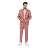 Nipoye Erkek Pembe 2'li Slim Fit Takım Elbise Pembe 52/6