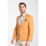 Nipoye Erkek Pembe Poliviskon Kumaşlı Tam Astar Mono Yaka Slim Fit Spor Blazer Ceket