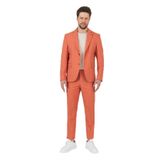 Nipoye Erkek Turuncu 2'li Slim Fit Takım Elbise Turuncu 54/6