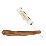 Nippes Solingen Profesyonel Tıraş Makinesi | 15Cm | Zeytin Ağacı Sapı | 5/8 Bıçak Genişliği | Yüksek Kaliteli, Son Derece Keskin Gümüş Ç