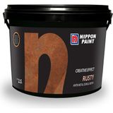 Nippon Paint Rusty Gold Antik Metal Dokulu 110 Gold 2.5 lt Boya