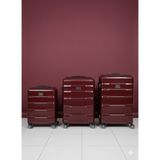 Nippon Valiz 3'lü Set - Bordo