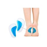 Nirnisa 1 Çift Ark Destekli Silikon Jel Tabanlık 8.5x4 cm Düz Taban Boşluk Doldurucu Ayak Tabanlığı