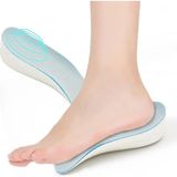 Nirnisa 2. 5 cm Kadın Gizli Topuk Yükseltici Boy Uzatıcı Ortopedik Tabanlık Köpük Ayakkabı Tabanlığı - Mavi - Beyaz