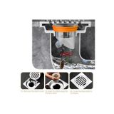 Nirnisa 3.2x4.5 cm Koku Giderici Lavabo Tıkacı Banyo Küvet Süzgeci Gider Tıkanma Önleyici Çekvalfli Adaptör
