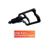 Nirnisa Siyah Tüm Kupalara Uyumlu 4 Parmak Hacamat Pompası Islak Kuru Kullanım Medikal Kupa Çekme Pompa