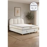 Niron Bohem Nms Klapa 150X200 cm Çift Kişilik Yatak Baza Başlık Seti - Nms Sert Ortopedik - 150 x 200 cm