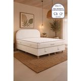 Niron Bohem Pocket Düz 180X200 cm Çift Kişilik Yatak Baza Başlık Seti - Pocket Orta Sert - 180 x 200 cm