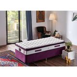 Niron Purple 90x190 CM Tek Kişilik Pedli Yatak Full Ortopedik Yaylı Yatak