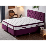 Niron Purple Yatak Seti 150x200 cm Çift Kişilik Yatak Baza Başlık Takımı