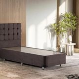 Niron Rama Füme Baza Ve Başlık Seti, Tek Kişilik 100x200 cm Baza Ve Başlık Takımı