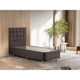 Niron Rama Füme Baza Ve Başlık Seti, Tek Kişilik 90x200 cm Baza Ve Başlık Takımı - 90 x 200 cm