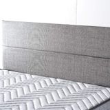 Niron Silver Tek Kişilik Yatak Başlığı - 90 Cm Gri Keten Kumaş Başlık