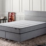 Niron W. Cotton 100x200 cm Tek Kişilik Pedli Yatak Baza Başlık Takımı - Kumaş Baza, Başlık ve Yatak Seti