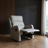 Niron Yatak Comfort Elegance Fonksiyonel Tekli Koltuk Modern Tasarım Açık Gri Keten ile Konforlu Dinlenme