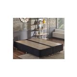 Niron Yatak Ela 200x200 cm Çift Kişilik Sandıklı Siyah Kumaş Baza