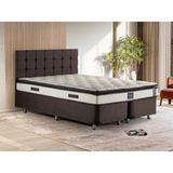 Niron Yatak King Seti 160x200 Çift Kişilik Baza Başlık Takımı Füme
