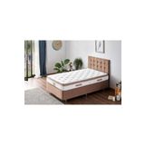 Niron Yatak Niron Latte 120x200 Cm Tek Kişilik Yatak Baza Başlık Seti - Sert Yatak, Kumaş Baza Ve Başlık Takımı