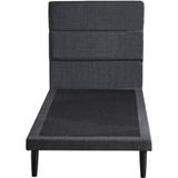 Niron Yatak Niron Slim Baza ve Başlık Seti Tek Kişilik 90X190 cm - 90 x 190 cm - Antrasit