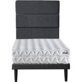 Niron Yatak Niron Slim Pocket 90X190 cm Tek Kişilik Yatak Baza Başlık Takımı - Baza, Başlık ve Yatak Seti - 90 x 190 cm - Antrasit