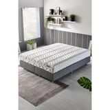 Niron Yatak Niron Slim Pocket Yatak Seti - 180X200 Çift Kişilik Paket Yaylı Yatak, Metal Baza ve Başlık Takımı - Gri - 180 x 200 cm