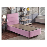 Niron Yatak Pinky 120x200 cm Tek Kişilik Sandıklı Pembe Kumaş Baza ve Başlığı