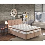 Niron Yatak Queen Pedli Lüks Tam Ergonomik Orta Sert 200x200 cm Çift Kişilik Yatak