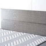 Niron Yatak Silver 80 cm Gri Keten Kumaş Tek Kişilik Yatak Başlığı