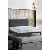 Niron Yatak Slim Pocket Seti 140x190 Çift Kişilik Paket Yaylı , Gri Metal Baza ve Başlık Takımı