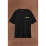 Nirvana Hanson Müzik Grubu Logo Nirvana Music Grou Sırt Ön Baskılı Oversize Tişört Unisex T-Shirt Siyah