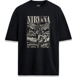 Nirvana In Utero Özel Tasarım Baskılı Unisex Siyah Tişört - XL