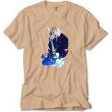 Nirvana Kurt Cobain Galaksi Krem Tişört - 5XL